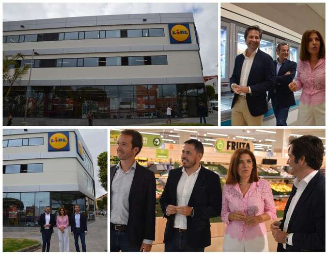 Visita institucional a la nueva tienda de Lild en el casco de Telde/TA.
